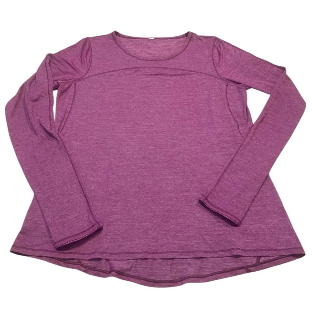 Lululemon Swiftly Tech Long Sleeve Crew Womens‎ 8 Purple Running Athleisure